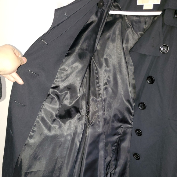 Michael Kors EUC Black Trench Coat - Picture 7 of 8